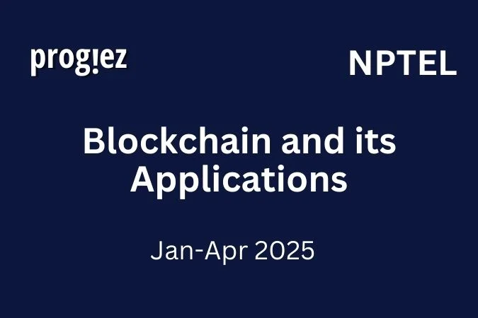 Blockchain and its Applications Nptel All Week Assignment Answer and solution Swayam Platform image