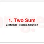 1-Two-Sum-LeetCode-Problem-Solution