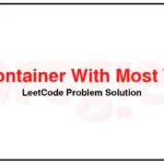 11-Container-With-Most-Water-LeetCode-Problem-Solution