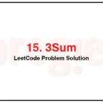 15-3Sum-LeetCode-Problem-Solution