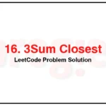 16-3Sum-Closest-LeetCode-Problem-Solution