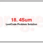 18-4Sum-LeetCode-Problem-Solution