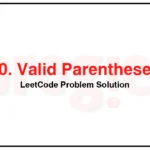 20-Valid-Parentheses-LeetCode-Problem-Solution