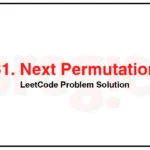 31-Next-Permutation-LeetCode-Problem-Solution