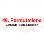 46-Permutations-LeetCode-Problem-Solution