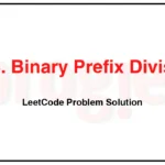 1018-Binary-Prefix-Divisible-By-5-LeetCode-Problem-Solution