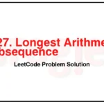 1027-Longest-Arithmetic-Subsequence-LeetCode-Problem-Solution