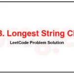 1048-Longest-String-Chain-LeetCode-Problem-Solution