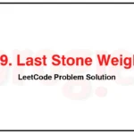 1049-Last-Stone-Weight-II-LeetCode-Problem-Solution