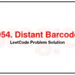 1054-Distant-Barcodes-LeetCode-Problem-Solution