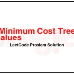 1130-Minimum-Cost-Tree-From-Leaf-Values-LeetCode-Problem-Solution