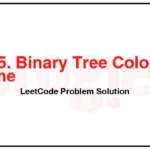 1145-Binary-Tree-Coloring-Game-LeetCode-Problem-Solution