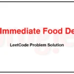 1174-Immediate-Food-Delivery-II-LeetCode-Problem-Solution