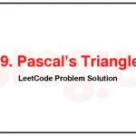 119-Pascals-Triangle-II-LeetCode-Problem-Solution