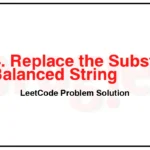 1234-Replace-the-Substring-for-Balanced-String-LeetCode-Problem-Solution