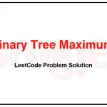 124-Binary-Tree-Maximum-Path-Sum-LeetCode-Problem-Solution