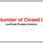 1254-Number-of-Closed-Islands-LeetCode-Problem-Solution