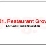 1321-Restaurant-Growth-LeetCode-Problem-Solution