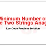 1347-Minimum-Number-of-Steps-to-Make-Two-Strings-Anagram-LeetCode-Problem-Solution