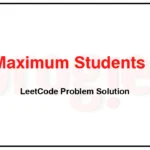 1349-Maximum-Students-Taking-Exam-LeetCode-Problem-Solution