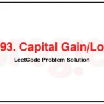 1393-Capital-GainLoss-LeetCode-Problem-Solution