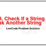 1433-Check-If-a-String-Can-Break-Another-String-LeetCode-Problem-Solution