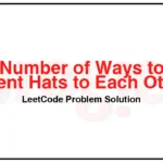 1434-Number-of-Ways-to-Wear-Different-Hats-to-Each-Other-LeetCode-Problem-Solution