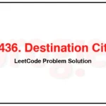 1436-Destination-City-LeetCode-Problem-Solution