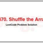 1470-Shuffle-the-Array-LeetCode-Problem-Solution