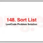 148-Sort-List-LeetCode-Problem-Solution