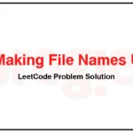 1487-Making-File-Names-Unique-LeetCode-Problem-Solution