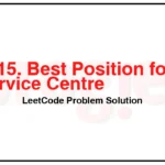 1515-Best-Position-for-a-Service-Centre-LeetCode-Problem-Solution