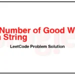 1525-Number-of-Good-Ways-to-Split-a-String-LeetCode-Problem-Solution