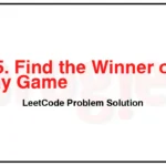 1535-Find-the-Winner-of-an-Array-Game-LeetCode-Problem-Solution