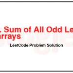 1588-Sum-of-All-Odd-Length-Subarrays-LeetCode-Problem-Solution