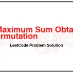 1589-Maximum-Sum-Obtained-of-Any-Permutation-LeetCode-Problem-Solution