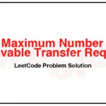 1601-Maximum-Number-of-Achievable-Transfer-Requests-LeetCode-Problem-Solution