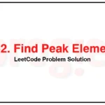 162-Find-Peak-Element-LeetCode-Problem-Solution