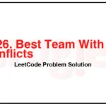 1626-Best-Team-With-No-Conflicts-LeetCode-Problem-Solution