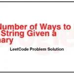 1639-Number-of-Ways-to-Form-a-Target-String-Given-a-Dictionary-LeetCode-Problem-Solution