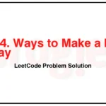 1664-Ways-to-Make-a-Fair-Array-LeetCode-Problem-Solution