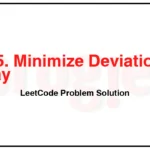 1675-Minimize-Deviation-in-Array-LeetCode-Problem-Solution