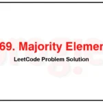 169-Majority-Element-LeetCode-Problem-Solution