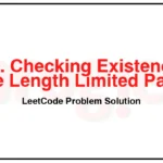 1697-Checking-Existence-of-Edge-Length-Limited-Paths-LeetCode-Problem-Solution