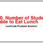 1700-Number-of-Students-Unable-to-Eat-Lunch-LeetCode-Problem-Solution