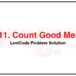 1711-Count-Good-Meals-LeetCode-Problem-Solution