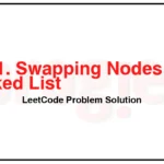 1721-Swapping-Nodes-in-a-Linked-List-LeetCode-Problem-Solution