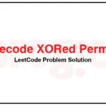 1734-Decode-XORed-Permutation-LeetCode-Problem-Solution