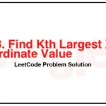 1738-Find-Kth-Largest-XOR-Coordinate-Value-LeetCode-Problem-Solution