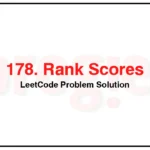 178-Rank-Scores-LeetCode-Problem-Solution